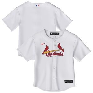 Nike Kids White and Red Cardinals Jersey